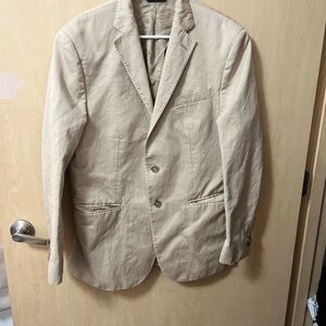 Banana Republic Tan Sport Coat Lightweight Relaxed Fit